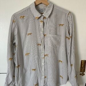 Rails Women’s Kathryn Striped Wild Cat’s Shirt in Size S